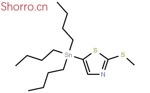 5-(三正丁基錫)-2-(甲硫基)噻唑結構式圖片|157025-34-8結構式圖片